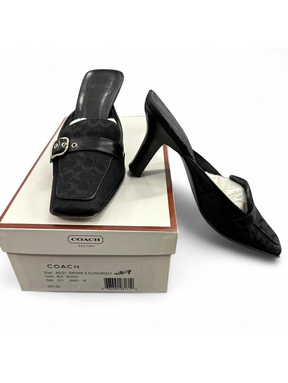Coach Women's Black Mule